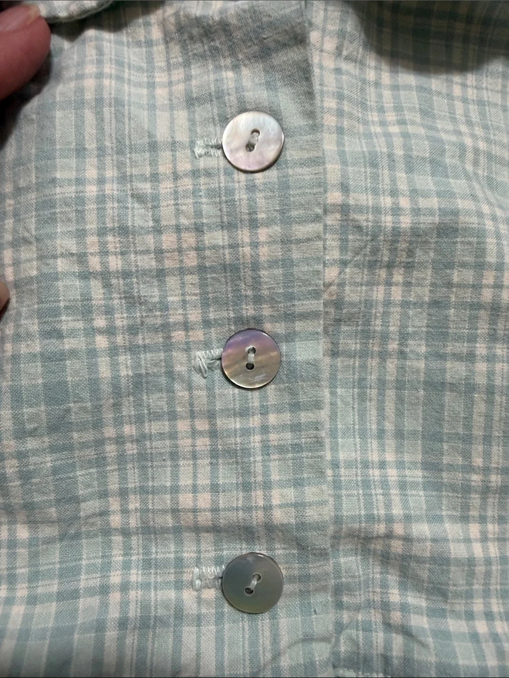 Kate & Cheryl Soft Green Plaid Peter Pan Collar Dress with Pockets.  Size 4T